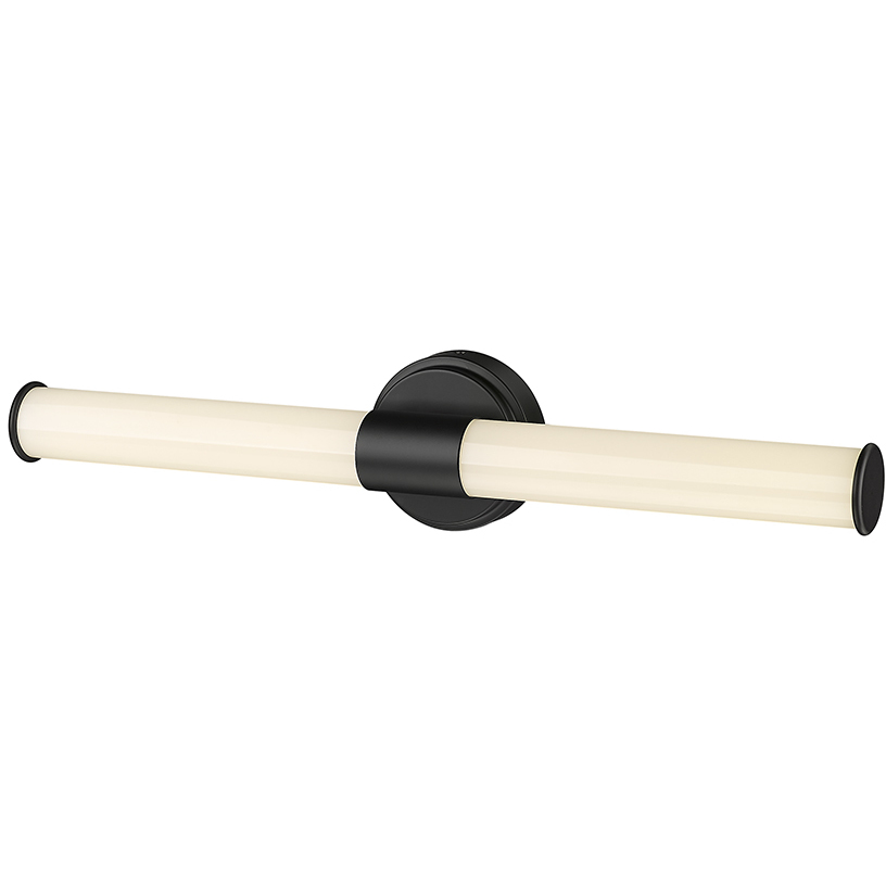 Trumann LED 24 inch Matte Black Bathroom Vanity Light Bar Wall Light